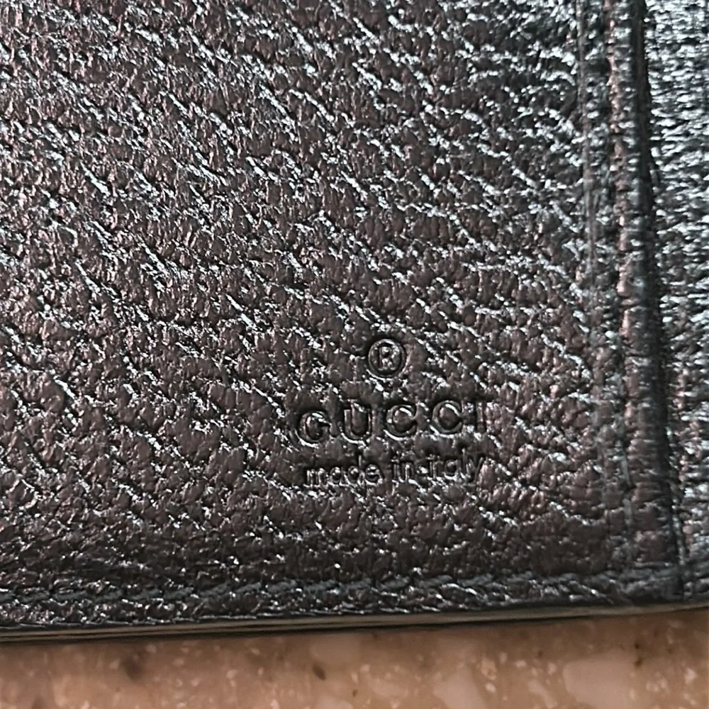 GUCCI Authentic black long wallet